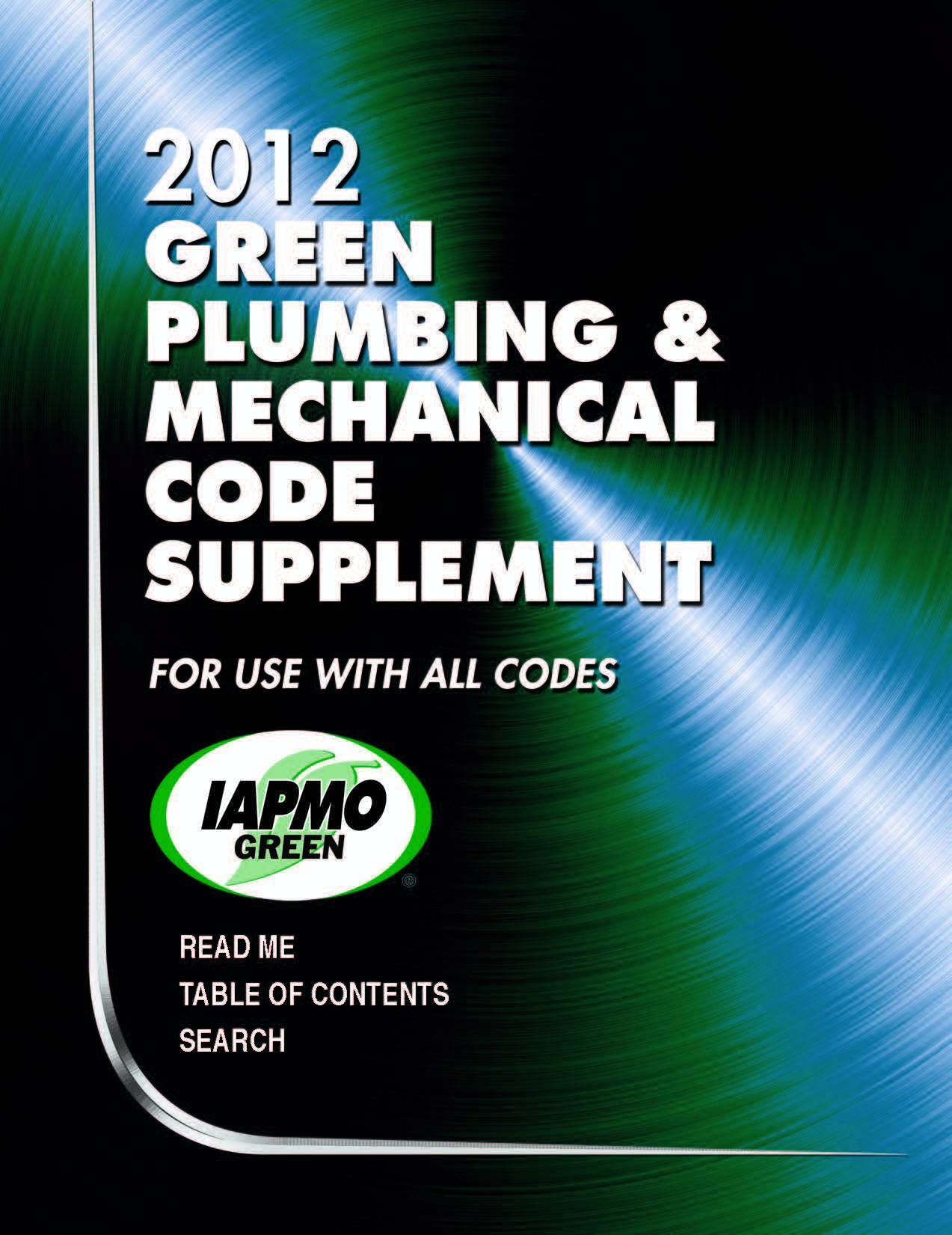 IAPMO 2012 Green Plumbing and Mechanical Code Supplement