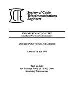 SCTE 120 2006