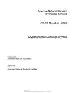 X9 Cryptographic Message Collection