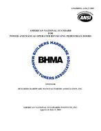 BHMA A156.27-2003