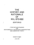 The History and Rationale of MIL-STD-810