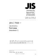 JIS C 7508:1996/AMENDMENT 1:2009