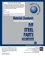 MPIF Standard 35 - P/F Steel Parts